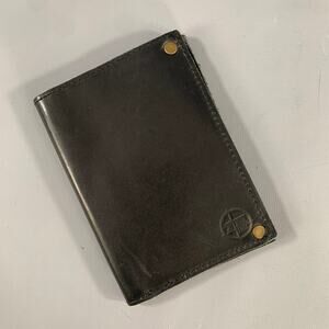 TM Black Leather Passport- Wallet